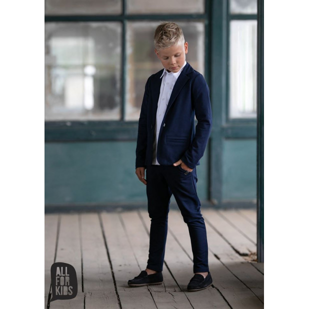 Tamsiai mėlynas komplektas