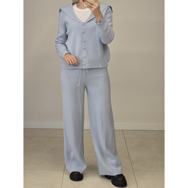 Žydras megzto trikotažo...