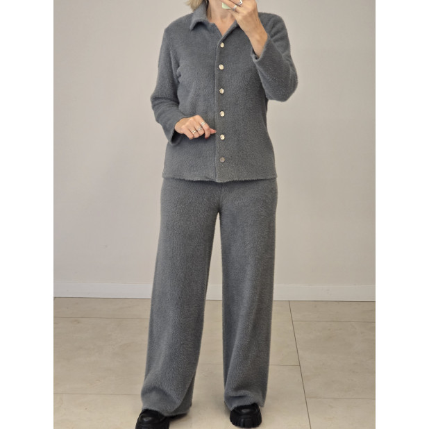 Pilkas megzto trikotažo...