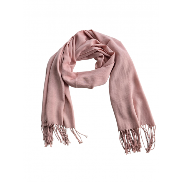 Rausvas viskozinis šalikas