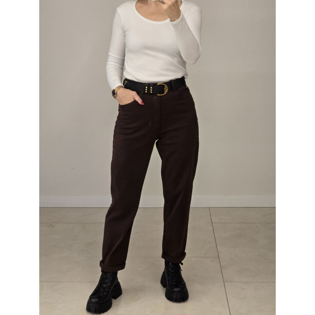 Šokolado spalvos džinsai...