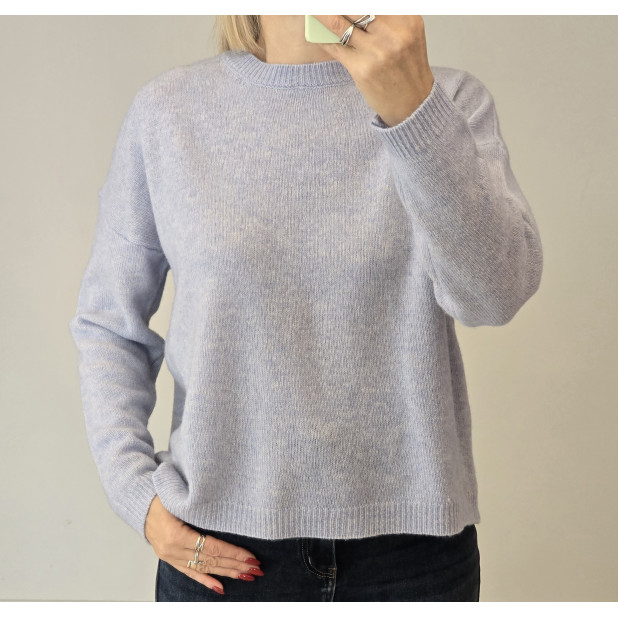 Žydras merino vilnos megztukas