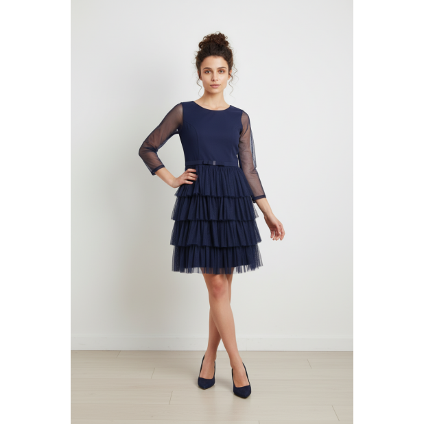 Tamsiai mėlyna suknelė...