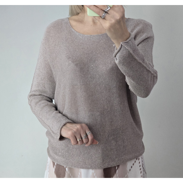 Rusvas megztukas "Mileta"