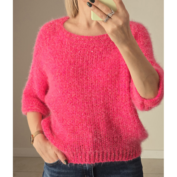 Rožinis megztukas "Estera"