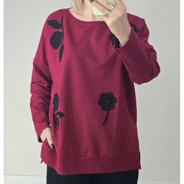 Bordinis džemperis moterims...