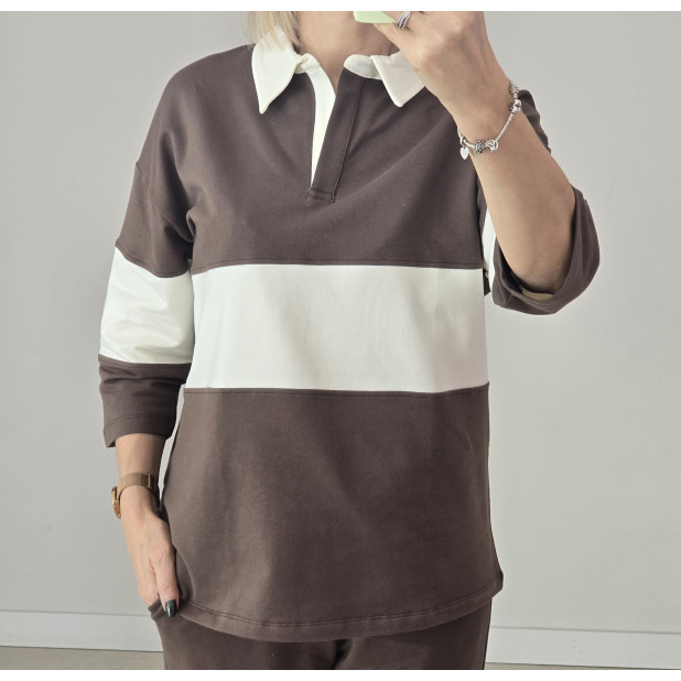 Rudas džemperis moterims...