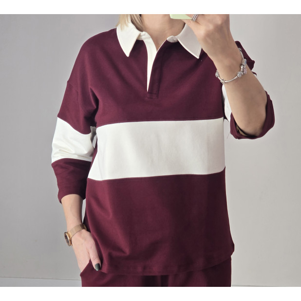 Burgundiškas džemperis...