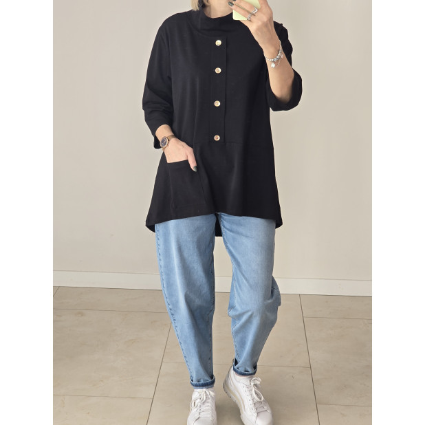 Juoda tunika moterims "Maja"