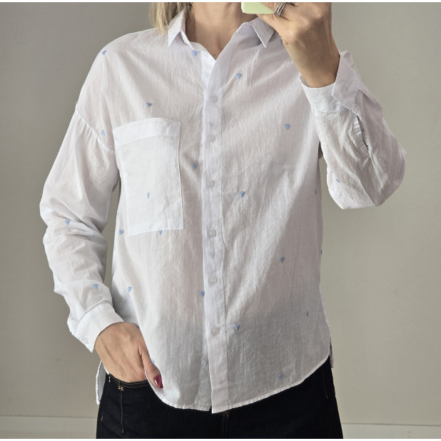 Marškiniai moterims "Žydros...