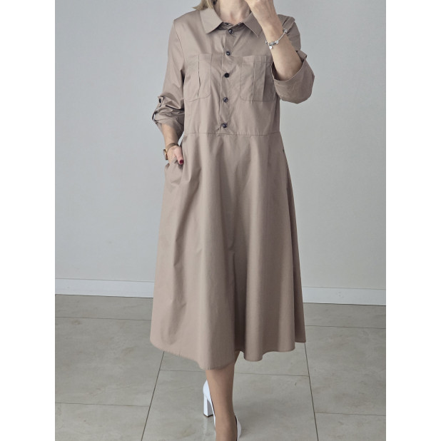 Rusva suknelė moterims...