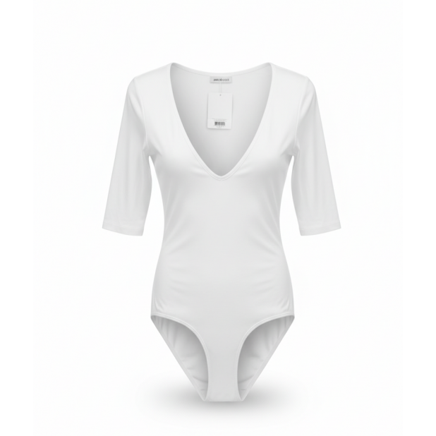 Baltas bodis su V formos...