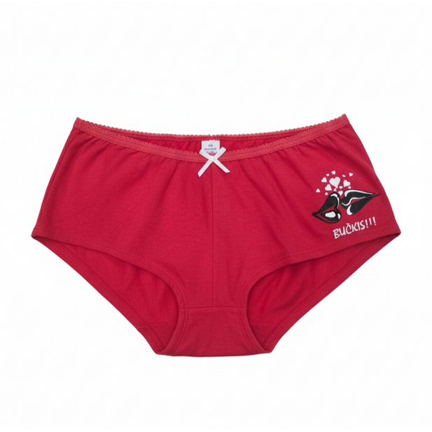 Raudonos kelnaitės "Bučkis"