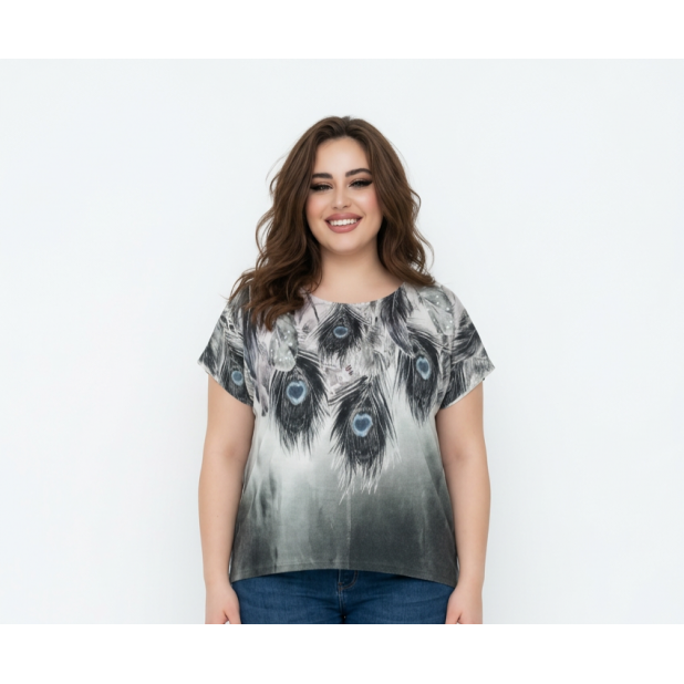 Moteriška palaidinė su povo...