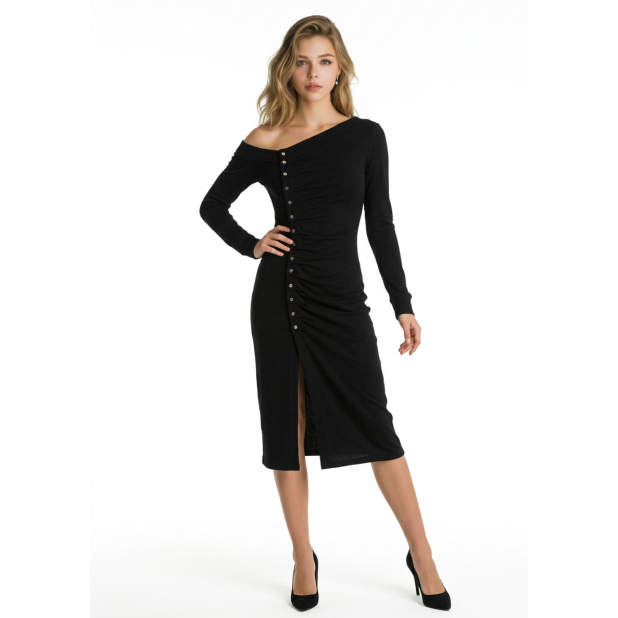 Juoda midi suknelė su...