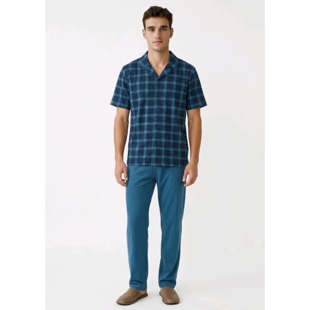 Mėlyna vyriška pižama "Nedas"
