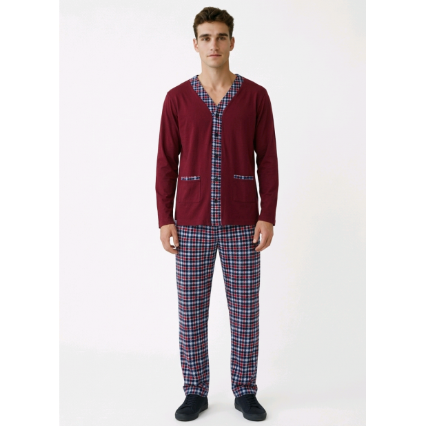 Bordinė vyriška pižama su...