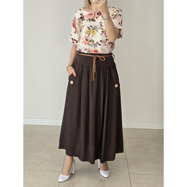 Šokolado spalvos sijonas...