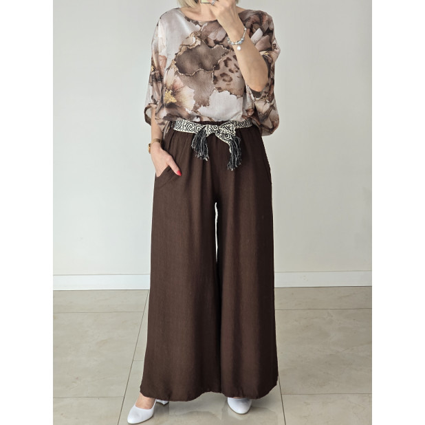 Šokolado spalvos kelnės...