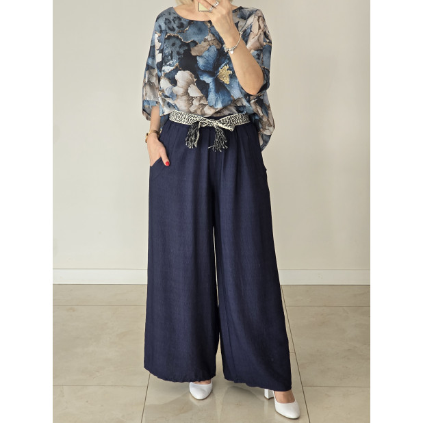 Tamsiai mėlynos kelnės "Liepa"