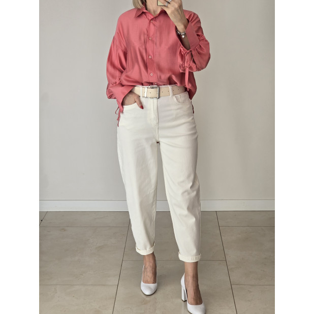 Kreminiai džinsai moterims...