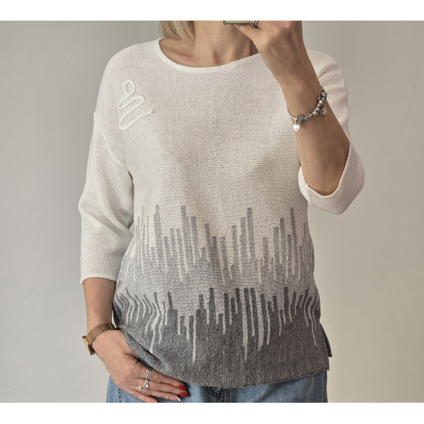 Balta palaidinė su linu "Nina"