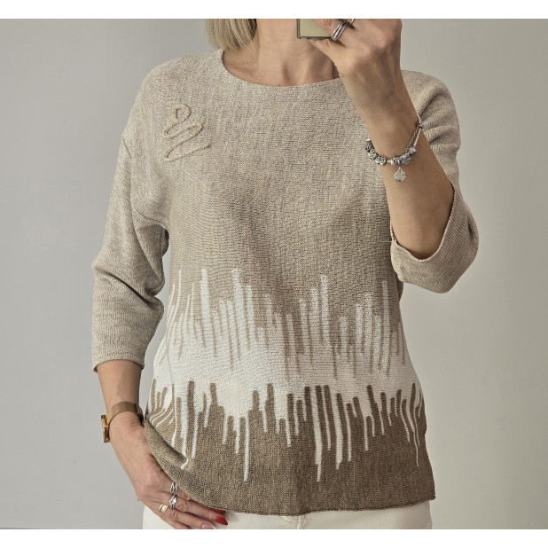 Smėlinė palaidinė su linu...