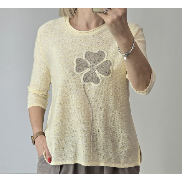 Gelsva palaidinė su linu "Iza"