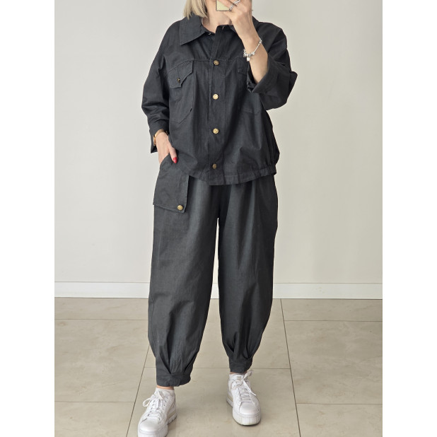 Tamsiai pilkas komplektas...