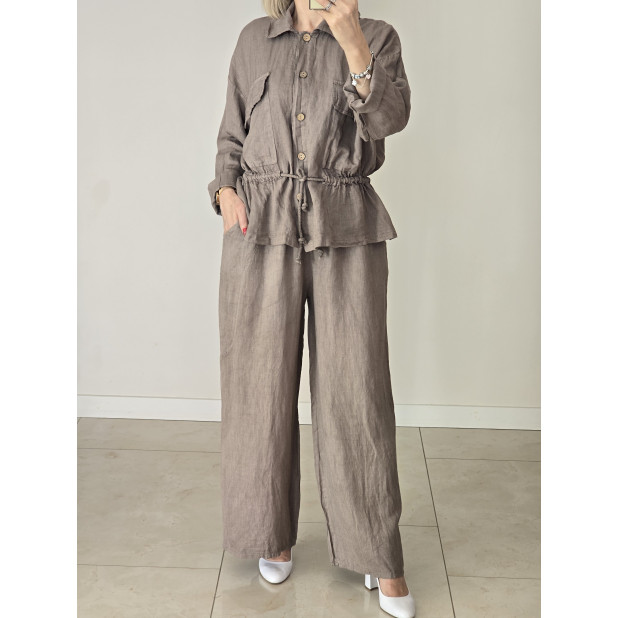 Rusvai pilkas lininis...