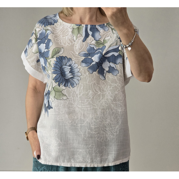 Balta palaidinė su linu...