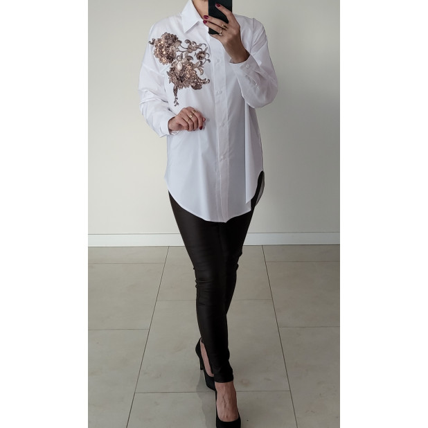 Balta palaidinė "Pasakų gėlė"