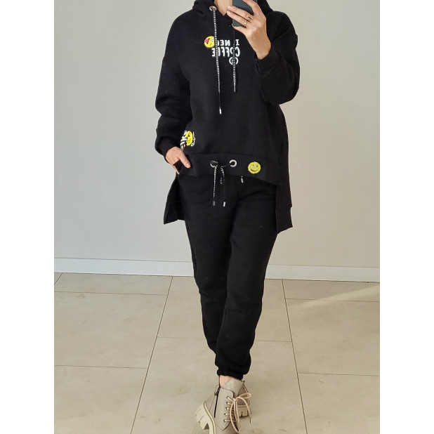 Juodas komplektas "Emoji"